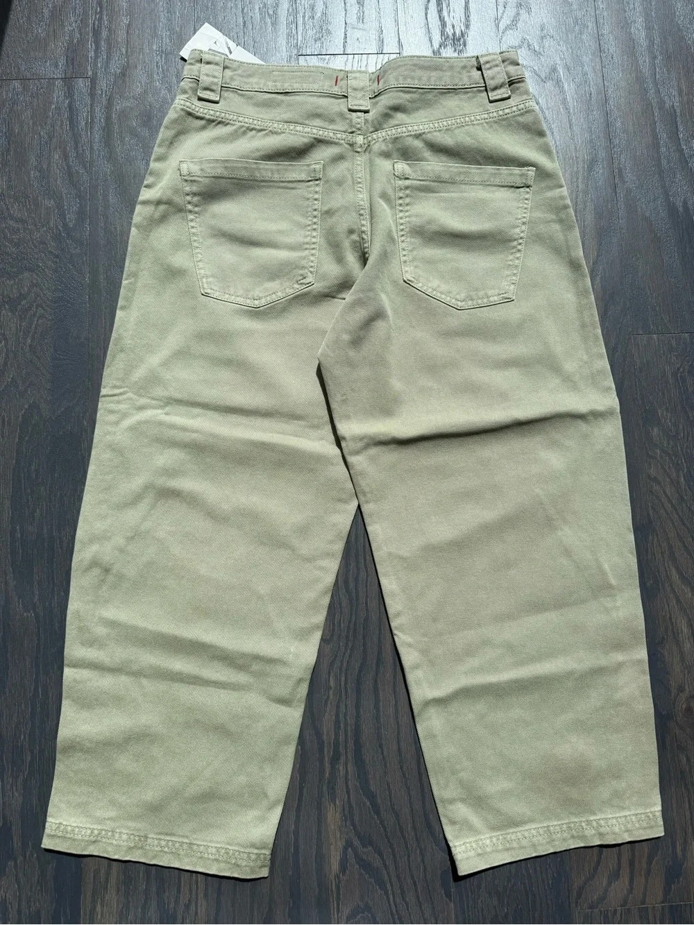 Women's Zara The Cropped Barrel Pants Khaki/Olive NWT size 8